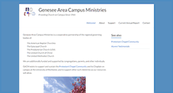 Desktop Screenshot of geneseeareacampusministries.org