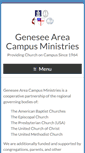 Mobile Screenshot of geneseeareacampusministries.org