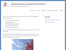 Tablet Screenshot of geneseeareacampusministries.org